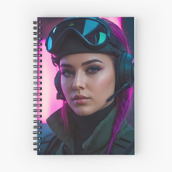 Item preview, Realistic Cyberpunk Female Portrait designed and sold by papi1998.