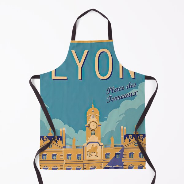 Item preview, Vintage Travel Poster Featuring Lyon's Place des Terreaux designed and sold by SowwaBEndare.