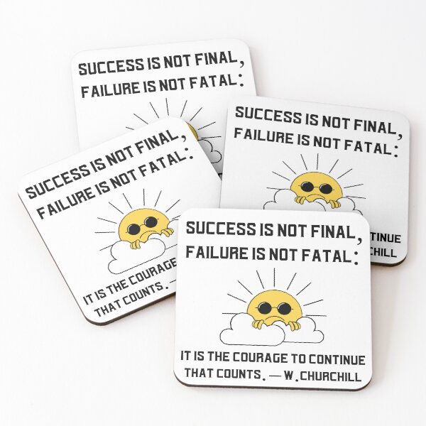 Item preview, Success And Failure Temporary; Courage Is What Matters designed and sold by EngagingLayout.