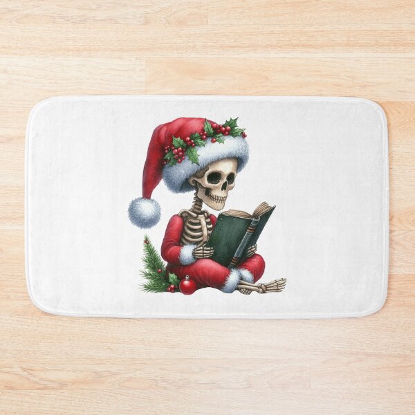 Item preview, Christmas skeleton reading book- perfect for christmas  designed and sold by cocomelon168.