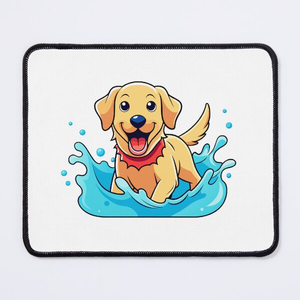Item preview, Joyful Labrador Retriever Splashing in Pool Art designed and sold by iwcus.