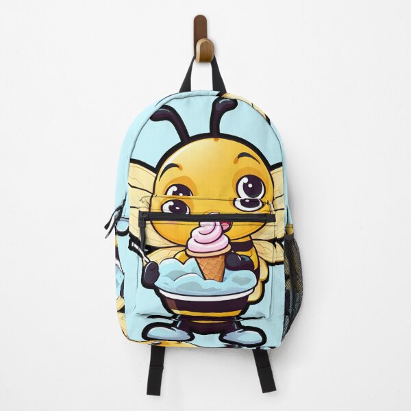 Item preview, A cartoon bee holding an ice cream cone designed and sold by PWDigitalArt.