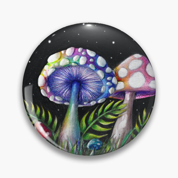 Item preview, Rainbow Mushrooms designed and sold by ToriSolomonArt.