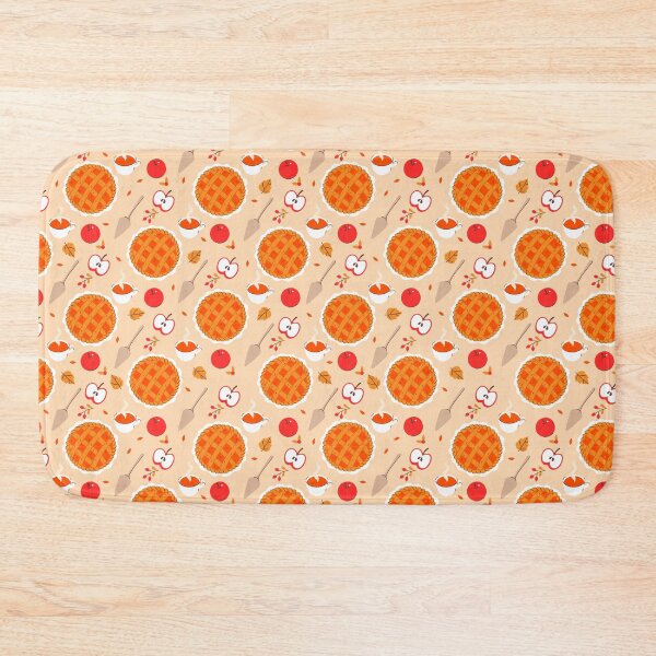 Item preview, pattern with apple pies, apples, berries designed and sold by burbura.