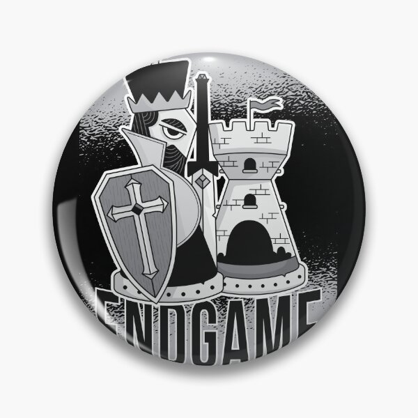 Item preview, Chess King in Action | Bold 'Endgame' with Sword and Tower Piece designed and sold by TurtleDojo.