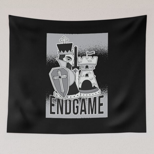 Item preview, Chess King in Action | Bold 'Endgame' with Sword and Tower Piece designed and sold by TurtleDojo.