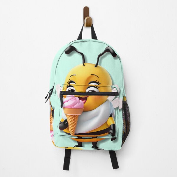 Item preview, A cartoon bee holding an ice cream cone designed and sold by PWDigitalArt.