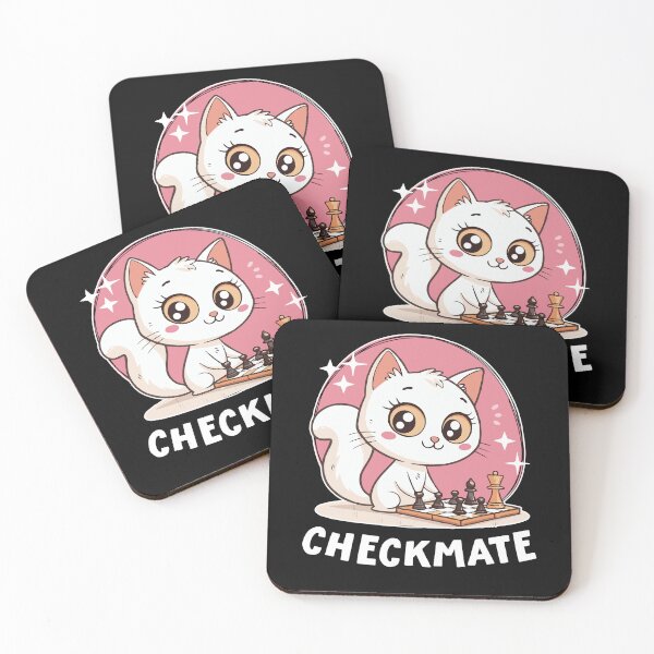 Item preview, Cute Kitty Playing Chess designed and sold by samah82.