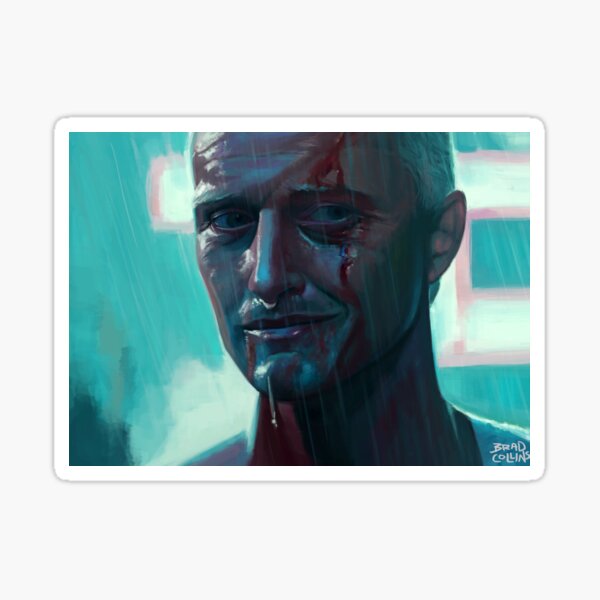 Lost in time / tears in rain / time to die Sticker