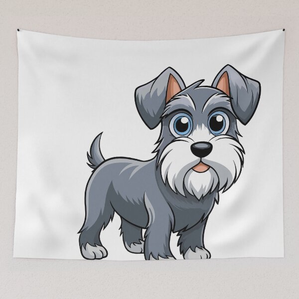 Item preview, Skeptical Miniature Schnauzer Head Tilt designed and sold by iwcus.