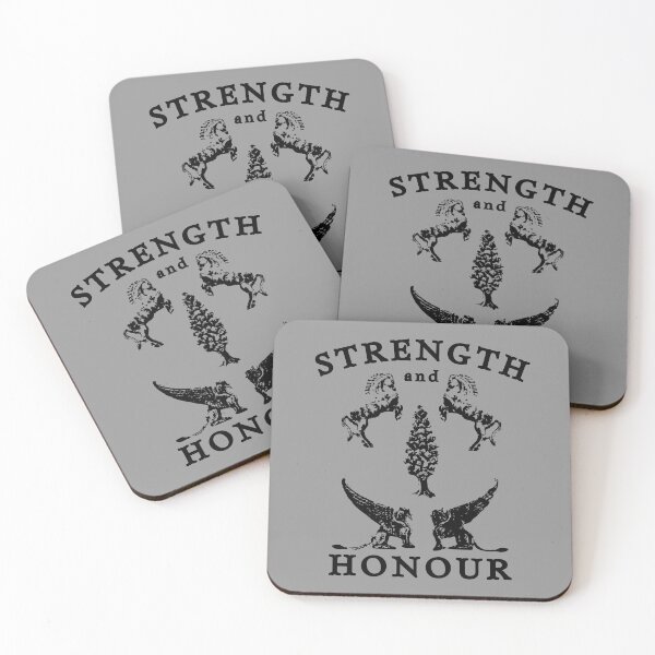 Item preview, Strength and Honour Crest, Black designed and sold by UNK-Fatigues.