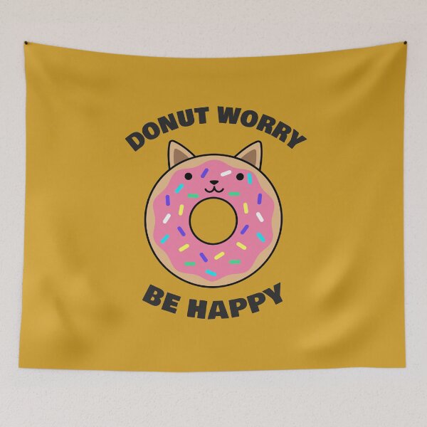 Item preview, Donut Worry Be Happy designed and sold by 87-Aesthetics.