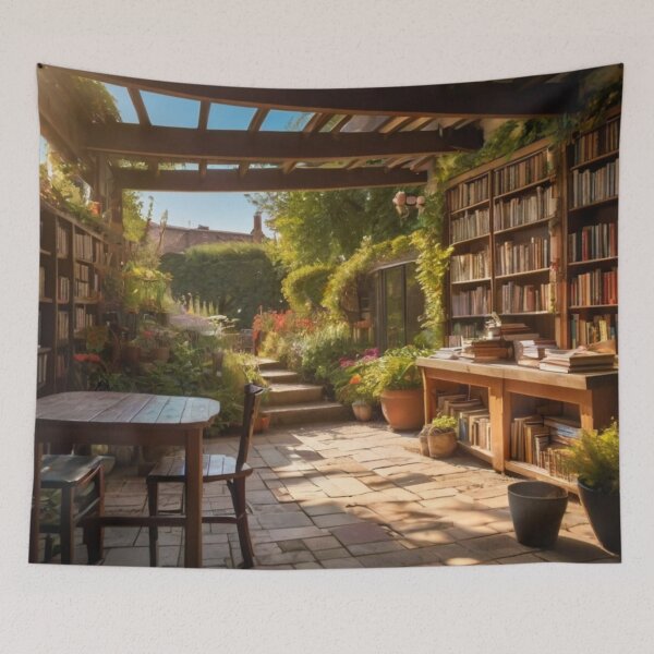 Item preview, Nature’s Harmony in the Bookshop Backyard designed and sold by BlareBlare.