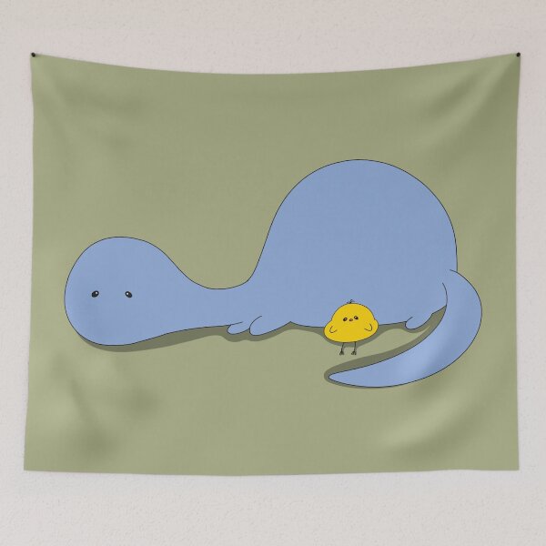 Item preview, Unmotivated dinosaur and chick designed and sold by Demeka-chan.