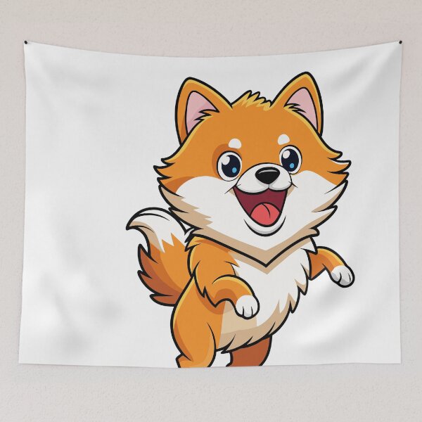 Item preview, Energetic Pomeranian Bouncing with Excitement designed and sold by iwcus.