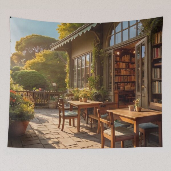 Item preview, Tranquil Magic in the Bookshop Garden designed and sold by BlareBlare.