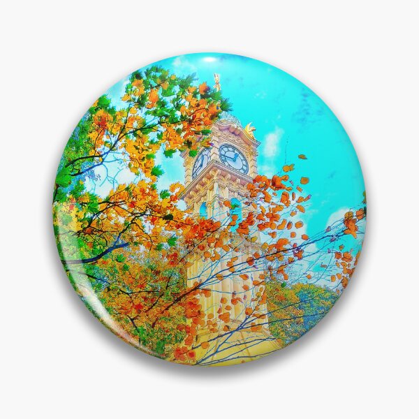 Item preview, Autumn at Oakwood Clock I designed and sold by dawnsm.