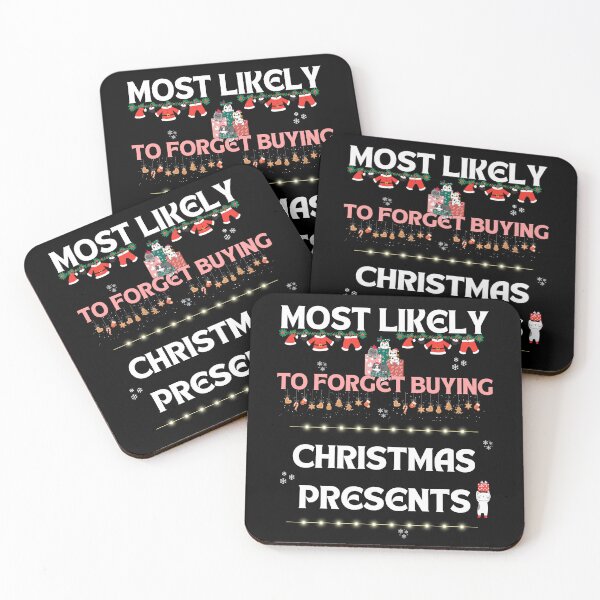 Item preview, Most Likely To Forget Buying Christmas Presents   designed and sold by Cat Stories.