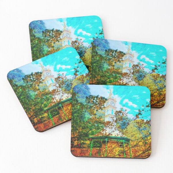Item preview, Autumn at Oakwood Clocktower II designed and sold by dawnsm.