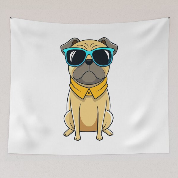 Item preview, Cool Pug with Sunglasses designed and sold by iwcus.