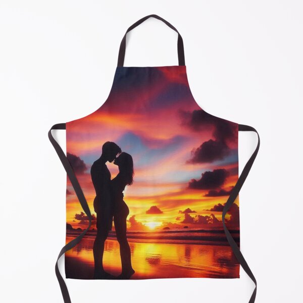 Item preview, Romantic Sunset Silhouette Embraced by Nature's Beauty designed and sold by choder61.