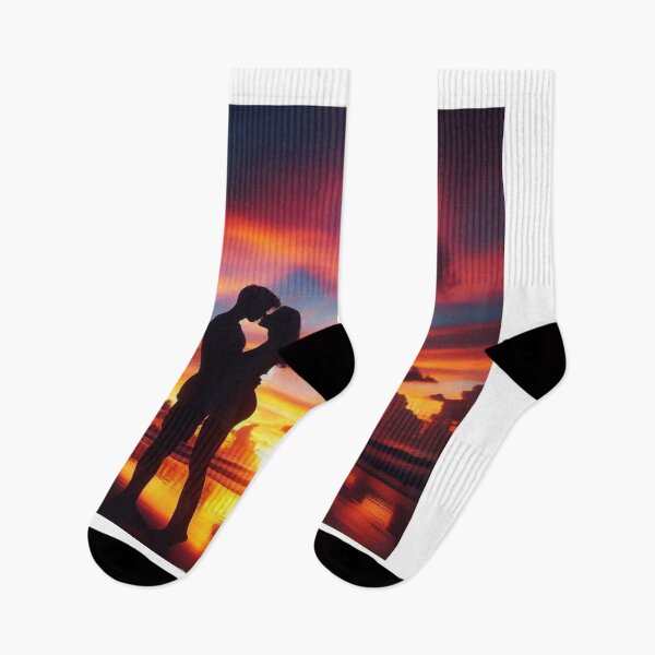 Item preview, Romantic Sunset Silhouette Embraced by Nature's Beauty designed and sold by choder61.