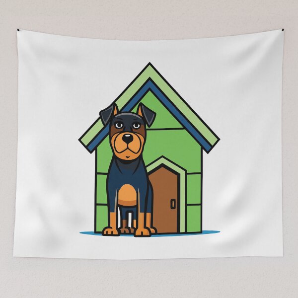 Item preview, Serious Rottweiler Guarding House designed and sold by iwcus.