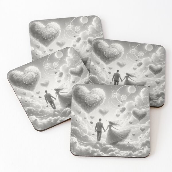Item preview, Ethereal Love: Romantic Cloudscape with Floating Hearts designed and sold by choder61.