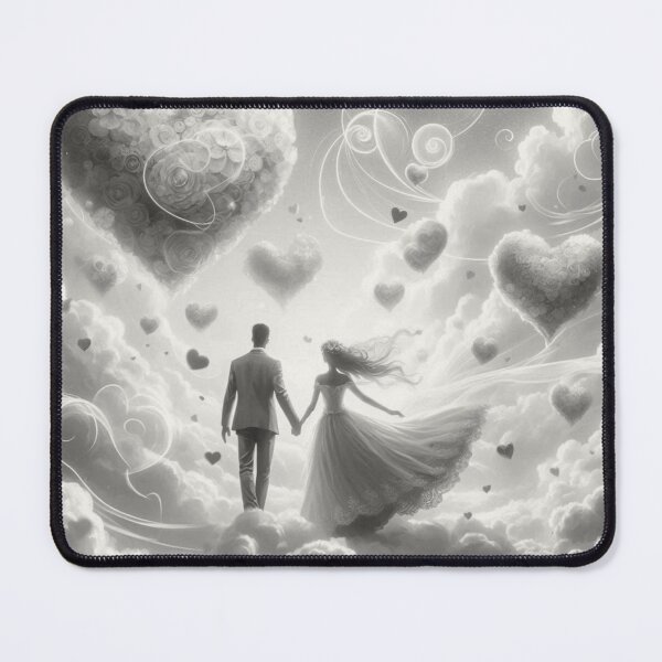 Item preview, Ethereal Love: Romantic Cloudscape with Floating Hearts designed and sold by choder61.