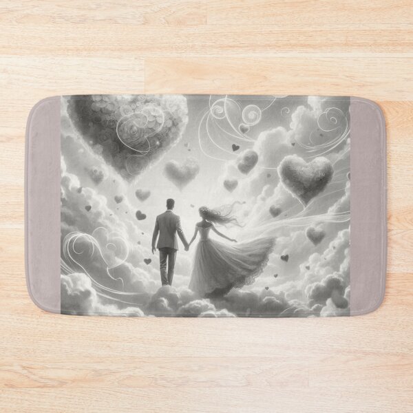 Item preview, Ethereal Love: Romantic Cloudscape with Floating Hearts designed and sold by choder61.