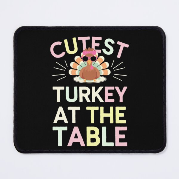 Item preview,  Cutest Turkey At The Table Kids Toddler Thanksgiving Girl designed and sold by WildAuraArt.
