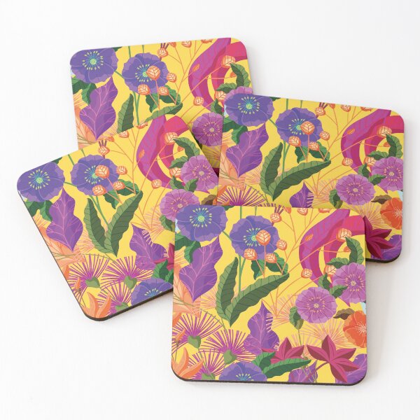 Item preview, colorful blooming flowers in summer, pattern designed and sold by Mauswohn.