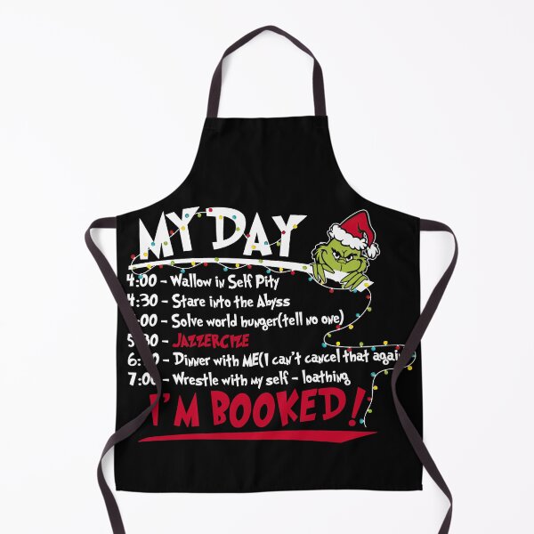 Item preview, Enjoying My Day I'm Booked with The Grinch Spirit designed and sold by RenettaFunky.