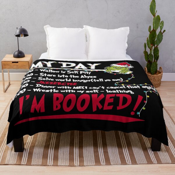 Item preview, Enjoying My Day I'm Booked with The Grinch Spirit designed and sold by RenettaFunky.