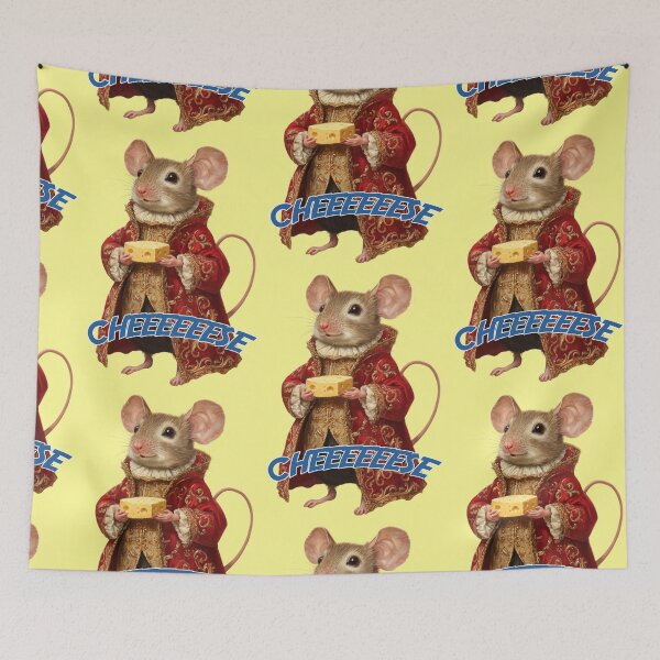 Item preview, funny mouse with cheese, meme designed and sold by Mauswohn.