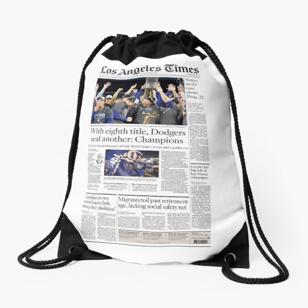 Dodgers drawstring bag online