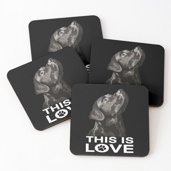 Item preview, This Is Love Black Labrador designed and sold by Just-Arts-4U.