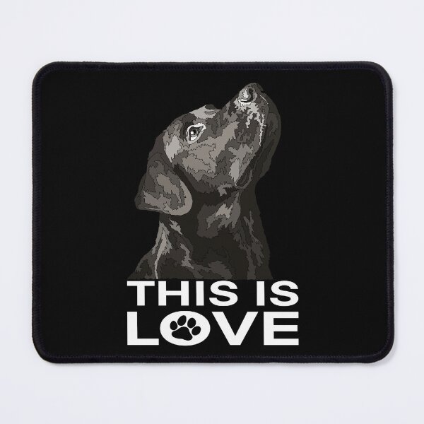 Item preview, This Is Love Black Labrador designed and sold by Just-Arts-4U.
