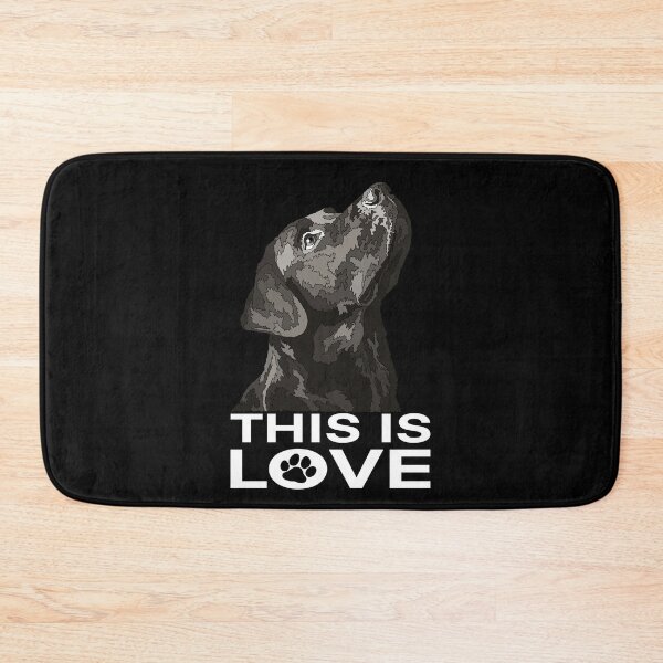 Item preview, This Is Love Black Labrador designed and sold by Just-Arts-4U.