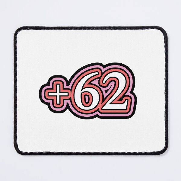 Item preview, Indonesia, +62 Indonesia Country Code, اندونيسيا in White designed and sold by ZamZamDesign.