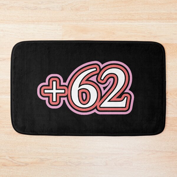 Item preview, Indonesia, +62 Indonesia Country Code, اندونيسيا in Black designed and sold by ZamZamDesign.