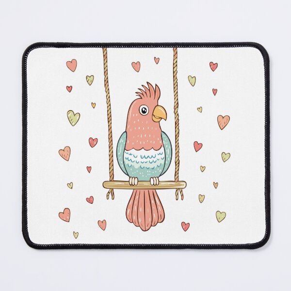 Item preview, cute parrot on a swing designed and sold by Pr7em.