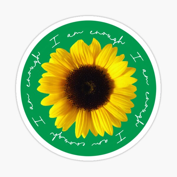 Item preview, Hidden disability sunflower logo with I am enough designed and sold by SueAnne99.