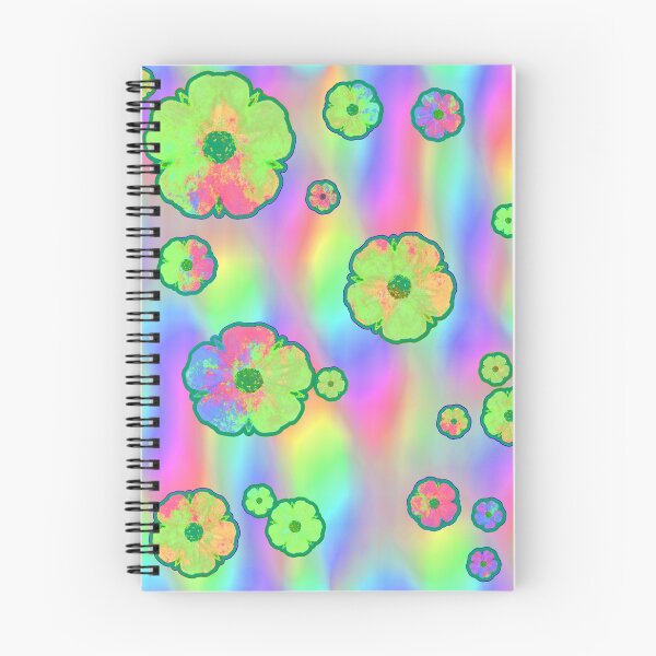Item preview, rainbow flower pattern sommer and flowerpower style designed and sold by M-Lorentsson.
