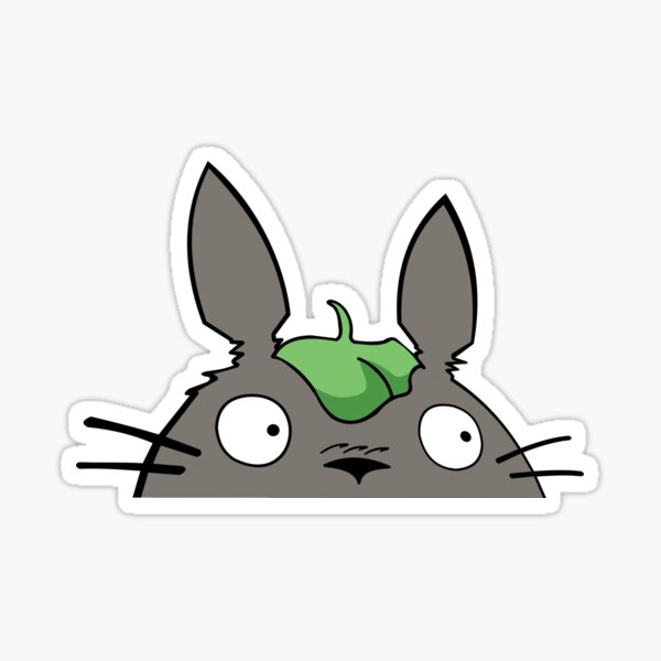 Item preview, Cute Totoro Peeking, Funny Peeker designed and sold by Andreeapoplaza.
