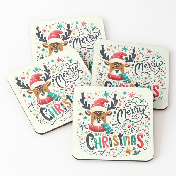 Item preview, Cute Reindeer Christmas Design with Snowflakes and Stars designed and sold by zooti.