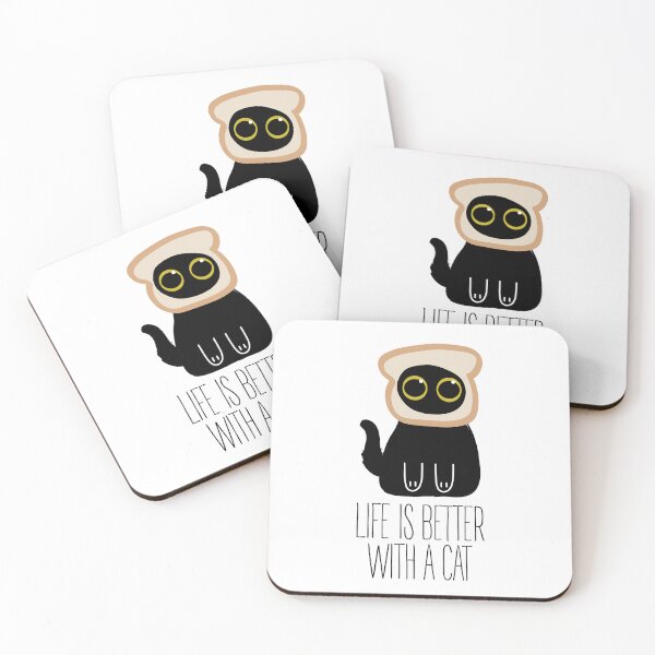 Item preview, life is better with a cat designed and sold by PAINTMONKEYS.