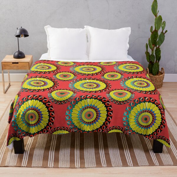 Item preview, Floral flower pattern mandala vibrant design designed and sold by santoshputhran.