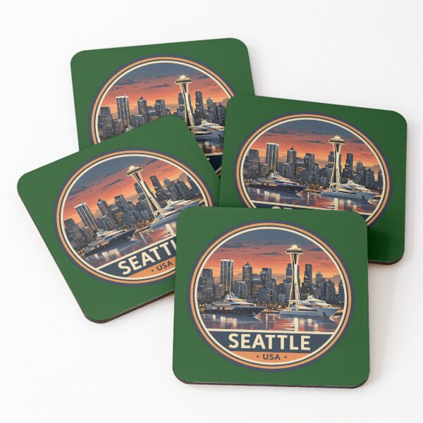 Item preview, Vintage Seattle Cityscape designed and sold by Aise06.