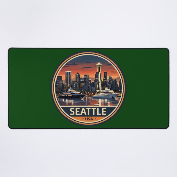 Item preview, Vintage Seattle Cityscape designed and sold by Aise06.
